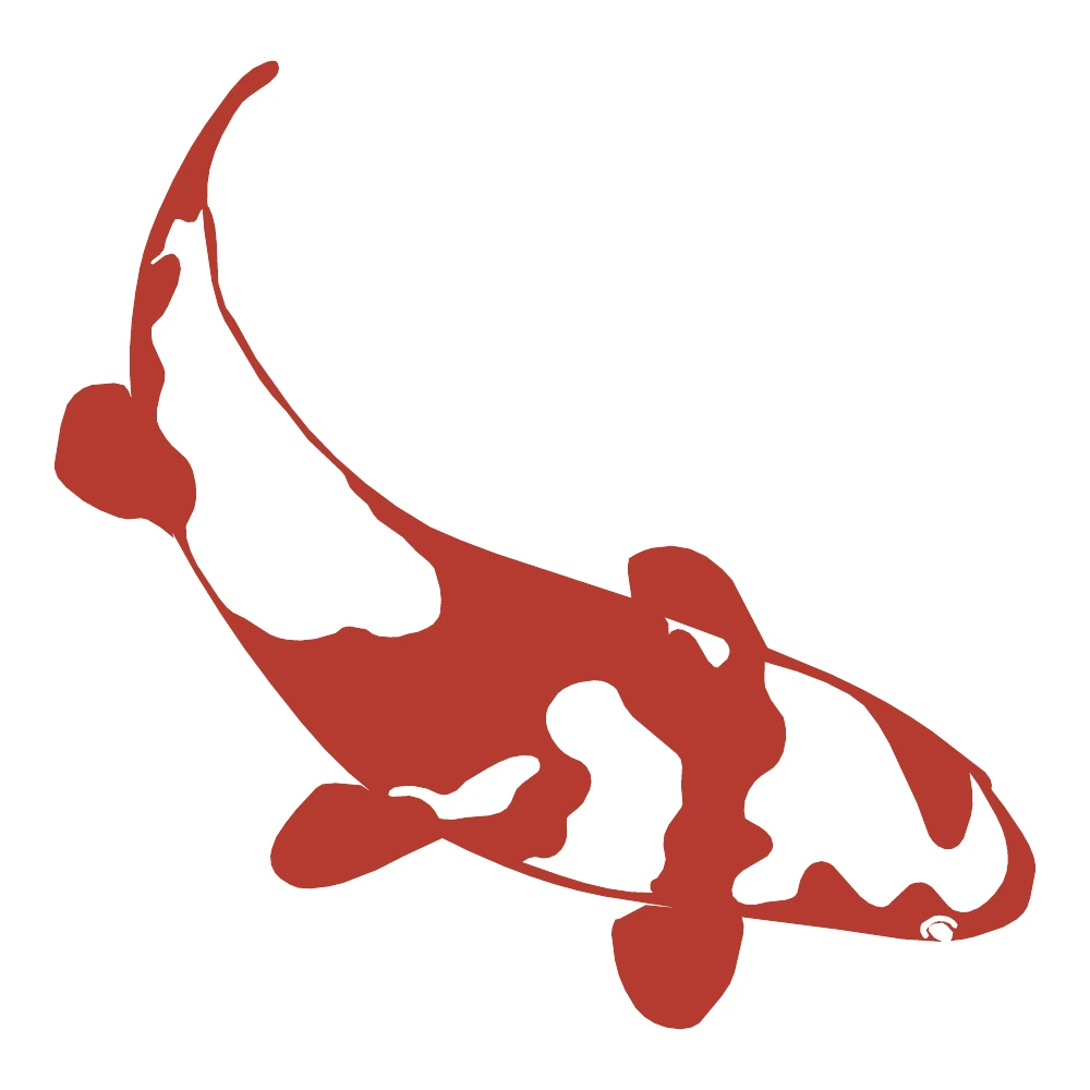 Abundance Fish paper-cut design